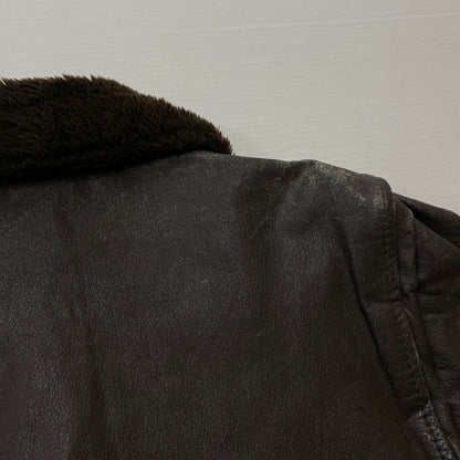 【現状渡し品】【メンズ】 U.S.NAVY アメリカ海軍 70's VINTAGE G-1 FLIGHT JACKET 8415-00-268-7797 70年代 ヴィンテージ ジーワン ジャケット アウター 145-261024-sa-06-teih サイズ：40 カラー：ブラウン 万代Net店