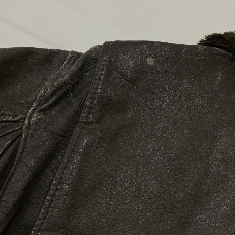 【現状渡し品】【メンズ】 U.S.NAVY アメリカ海軍 70's VINTAGE G-1 FLIGHT JACKET 8415-00-268-7797 70年代 ヴィンテージ ジーワン ジャケット アウター 145-261024-sa-06-teih サイズ：40 カラー：ブラウン 万代Net店