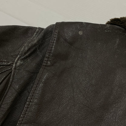 【現状渡し品】【メンズ】 U.S.NAVY アメリカ海軍 70's VINTAGE G-1 FLIGHT JACKET 8415-00-268-7797 70年代 ヴィンテージ ジーワン ジャケット アウター 145-261024-sa-06-teih サイズ：40 カラー：ブラウン 万代Net店