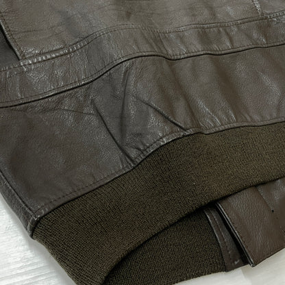 【現状渡し品】【メンズ】 U.S.NAVY アメリカ海軍 70's VINTAGE G-1 FLIGHT JACKET 8415-00-268-7797 70年代 ヴィンテージ ジーワン ジャケット アウター 145-261024-sa-06-teih サイズ：40 カラー：ブラウン 万代Net店