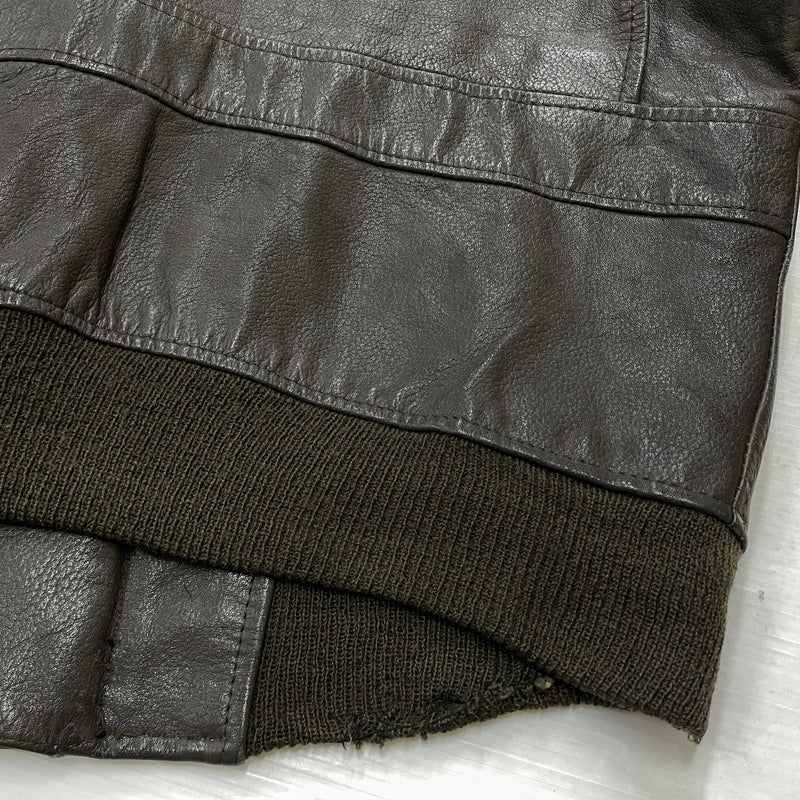 【現状渡し品】【メンズ】 U.S.NAVY アメリカ海軍 70's VINTAGE G-1 FLIGHT JACKET 8415-00-268-7797 70年代 ヴィンテージ ジーワン ジャケット アウター 145-261024-sa-06-teih サイズ：40 カラー：ブラウン 万代Net店