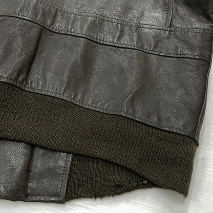 【現状渡し品】【メンズ】 U.S.NAVY アメリカ海軍 70's VINTAGE G-1 FLIGHT JACKET 8415-00-268-7797 70年代 ヴィンテージ ジーワン ジャケット アウター 145-261024-sa-06-teih サイズ：40 カラー：ブラウン 万代Net店