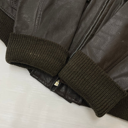 【現状渡し品】【メンズ】 U.S.NAVY アメリカ海軍 70's VINTAGE G-1 FLIGHT JACKET 8415-00-268-7797 70年代 ヴィンテージ ジーワン ジャケット アウター 145-261024-sa-06-teih サイズ：40 カラー：ブラウン 万代Net店