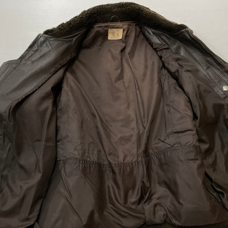 【現状渡し品】【メンズ】 U.S.NAVY アメリカ海軍 70's VINTAGE G-1 FLIGHT JACKET 8415-00-268-7797 70年代 ヴィンテージ ジーワン ジャケット アウター 145-261024-sa-06-teih サイズ：40 カラー：ブラウン 万代Net店