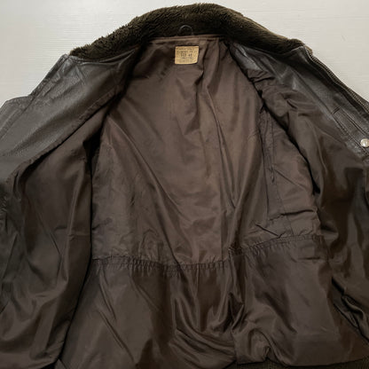 【現状渡し品】【メンズ】 U.S.NAVY アメリカ海軍 70's VINTAGE G-1 FLIGHT JACKET 8415-00-268-7797 70年代 ヴィンテージ ジーワン ジャケット アウター 145-261024-sa-06-teih サイズ：40 カラー：ブラウン 万代Net店