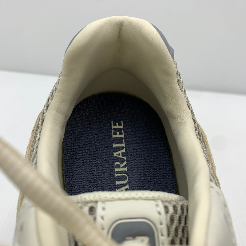 【中古品】【メンズ】 NEW BALANCE ニューバランス × AURALEE オーラリー 別注 コラボ LIFESTYLE 204L SNEAKERS U204L7YU ライフスタイル スニーカー 靴 シューズ 162-261024-ko-02-teih サイズ：27cm カラー：ホワイト系/ライム系 万代Net店