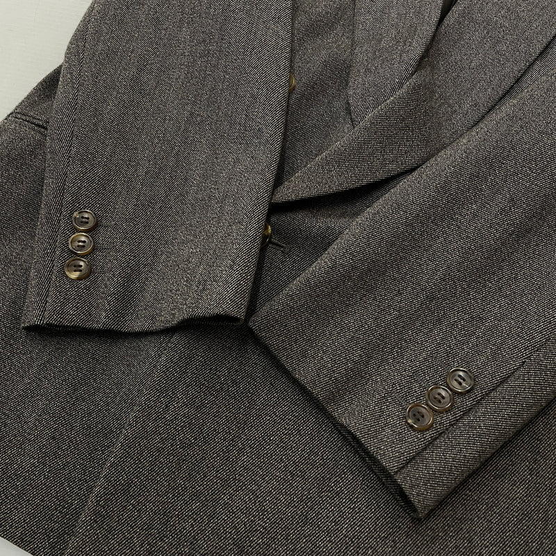 【現状渡し品】【メンズ】 JUM MEN ジュンメン 80's-90's SET UP SUIT 80～90年代 セット アップ スーツ 147-261024-sa-02-teih サイズ：M-74 カラー：カーキ系 万代Net店
