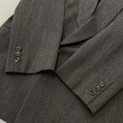 【現状渡し品】【メンズ】 JUM MEN ジュンメン 80's-90's SET UP SUIT 80～90年代 セット アップ スーツ 147-261024-sa-02-teih サイズ：M-74 カラー：カーキ系 万代Net店