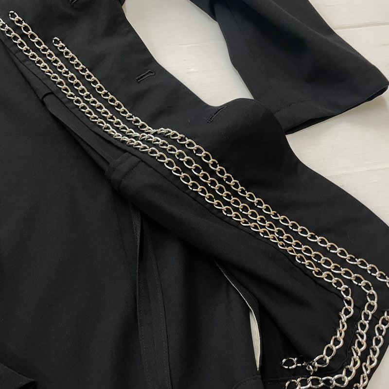 【中古品】【メンズ】 COMME des GARCONS HOMME PLUS コムデギャルソンオムプリュス EVERGREEN CHAIN JACKET AD2006 PS-J206 チェーンジャケット バッドボーイ期 140-261027-yo-02-teih サイズ：M カラー：ブラック 万代Net店