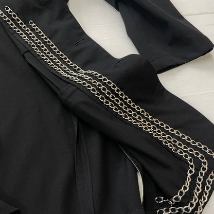 【中古品】【メンズ】 COMME des GARCONS HOMME PLUS コムデギャルソンオムプリュス EVERGREEN CHAIN JACKET AD2006 PS-J206 チェーンジャケット バッドボーイ期 140-261027-yo-02-teih サイズ：M カラー：ブラック 万代Net店