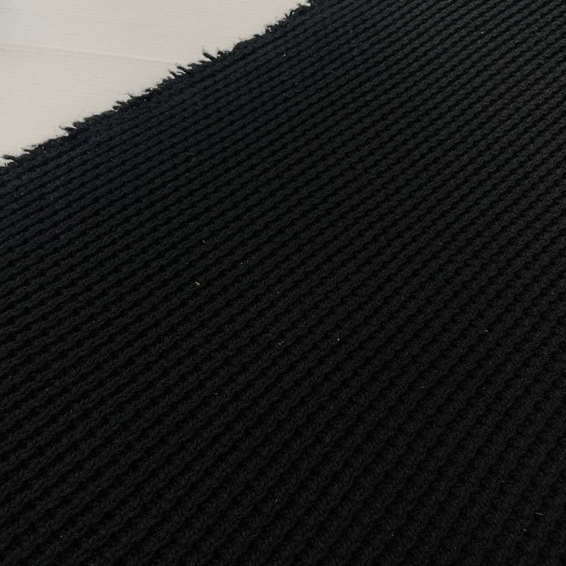 【中古品】【メンズ】 COMME des GARCONS コムデギャルソン LOW GAUGE KNIT PLEATS WRAP SKIRT AD2002 GG-S043 ローゲージニット 切替 プリーツラップ スカート ボトムス 151-261027-yo-13-teih サイズ：M カラー：ブラック 万代Net店