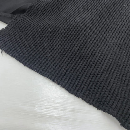 【中古品】【メンズ】 COMME des GARCONS コムデギャルソン LOW GAUGE KNIT PLEATS WRAP SKIRT AD2002 GG-S043 ローゲージニット 切替 プリーツラップ スカート ボトムス 151-261027-yo-13-teih サイズ：M カラー：ブラック 万代Net店