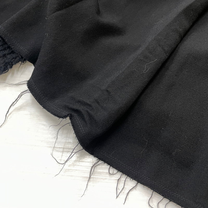 【中古品】【メンズ】 COMME des GARCONS コムデギャルソン LOW GAUGE KNIT PLEATS WRAP SKIRT AD2002 GG-S043 ローゲージニット 切替 プリーツラップ スカート ボトムス 151-261027-yo-13-teih サイズ：M カラー：ブラック 万代Net店