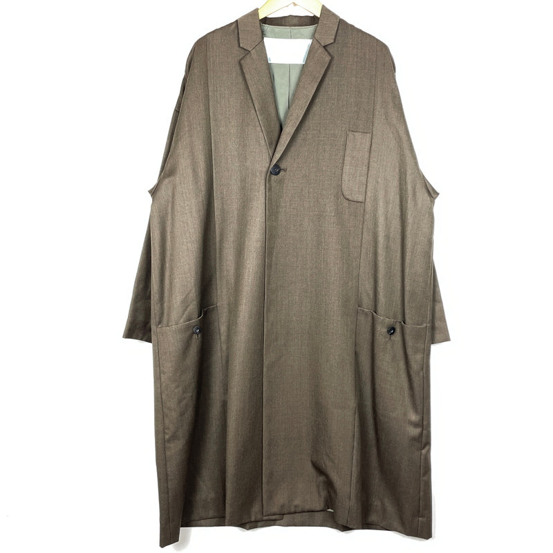 【中古品】【メンズ】 DULCAMARA ドゥルカマラ LONG COAT よそいき ロング コート アウター 140-261027-sa-11-teih サイズ：1 カラー：ブラウン 万代Net店