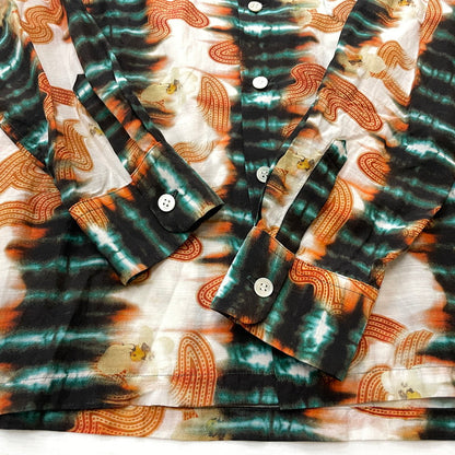 【中古品】【メンズ】 TOGA VIRILIS トーガ ビリリース 20SS CUPRA COTTON PRINT SHIRT TV01-FJ304 クプラ コットン プリント シャツ 長袖 トップス 140-261027-yo-09-teih サイズ：48 カラー：マルチ 万代Net店