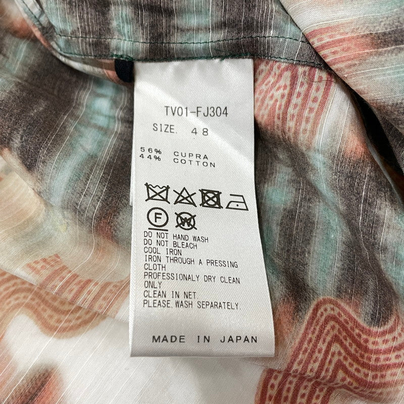 【中古品】【メンズ】 TOGA VIRILIS トーガ ビリリース 20SS CUPRA COTTON PRINT SHIRT TV01-FJ304 クプラ コットン プリント シャツ 長袖 トップス 140-261027-yo-09-teih サイズ：48 カラー：マルチ 万代Net店