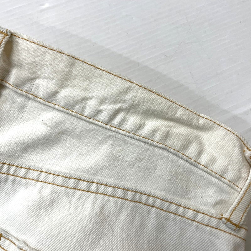 【中古品】【メンズ】 DOUBLET ダブレット 23SS DESTROYED DENIM PANTS 23SS05PT213 デストロイ デニムパンツ ボトムス ジーンズ 151-261027-yo-16-teih サイズ：M カラー：ホワイト 万代Net店