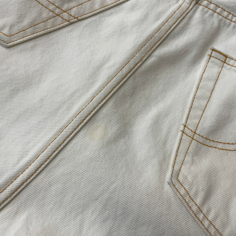 【中古品】【メンズ】 DOUBLET ダブレット 23SS DESTROYED DENIM PANTS 23SS05PT213 デストロイ デニムパンツ ボトムス ジーンズ 151-261027-yo-16-teih サイズ：M カラー：ホワイト 万代Net店