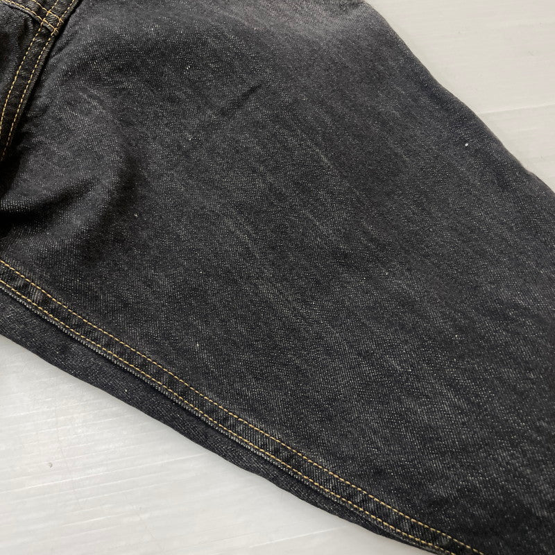【中古品】【メンズ】 DOUBLET ダブレット CHAOS EMBROIDERY HEMP DENIM JACKET 20SS13BL100 カオス エンブロイダリー ヘンプ デニムジャケット ライトアウター 140-261027-yo-05-teih サイズ：L カラー：ブラック 万代Net店