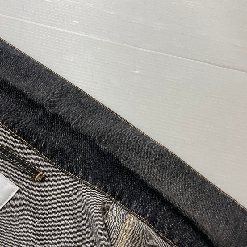 【中古品】【メンズ】 DOUBLET ダブレット CHAOS EMBROIDERY HEMP DENIM JACKET 20SS13BL100 カオス エンブロイダリー ヘンプ デニムジャケット ライトアウター 140-261027-yo-05-teih サイズ：L カラー：ブラック 万代Net店