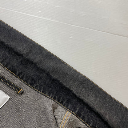【中古品】【メンズ】 DOUBLET ダブレット CHAOS EMBROIDERY HEMP DENIM JACKET 20SS13BL100 カオス エンブロイダリー ヘンプ デニムジャケット ライトアウター 140-261027-yo-05-teih サイズ：L カラー：ブラック 万代Net店