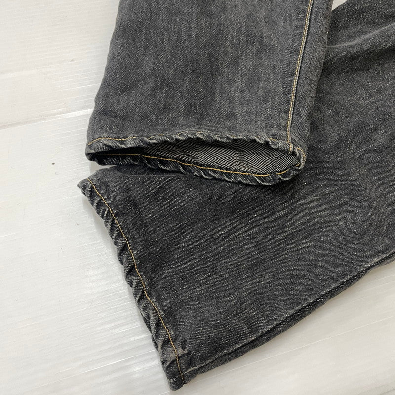 【中古品】【メンズ】 DOUBLET ダブレット CHAOS EMBROIDERY HEMP DENIM PANTS 20SS13PT121 カオス エンブロイダリー ヘンプ デニムパンツ ボトムス 151-261027-yo-14-teih サイズ：M カラー：ブラック 万代Net店