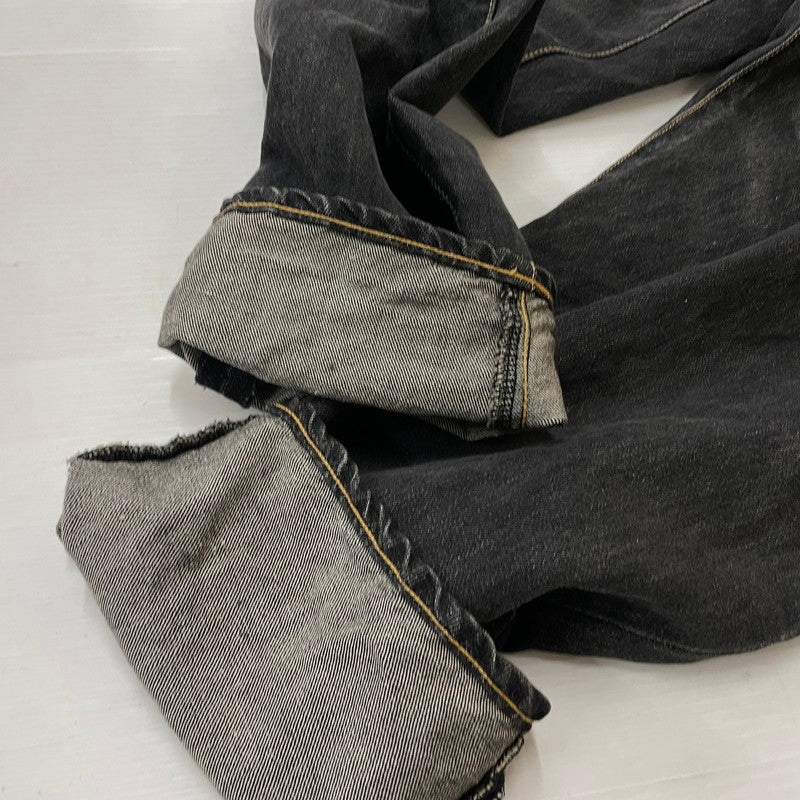 【中古品】【メンズ】 DOUBLET ダブレット CHAOS EMBROIDERY HEMP DENIM PANTS 20SS13PT121 カオス エンブロイダリー ヘンプ デニムパンツ ボトムス 151-261027-yo-14-teih サイズ：M カラー：ブラック 万代Net店