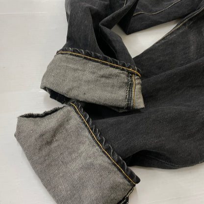 【中古品】【メンズ】 DOUBLET ダブレット CHAOS EMBROIDERY HEMP DENIM PANTS 20SS13PT121 カオス エンブロイダリー ヘンプ デニムパンツ ボトムス 151-261027-yo-14-teih サイズ：M カラー：ブラック 万代Net店