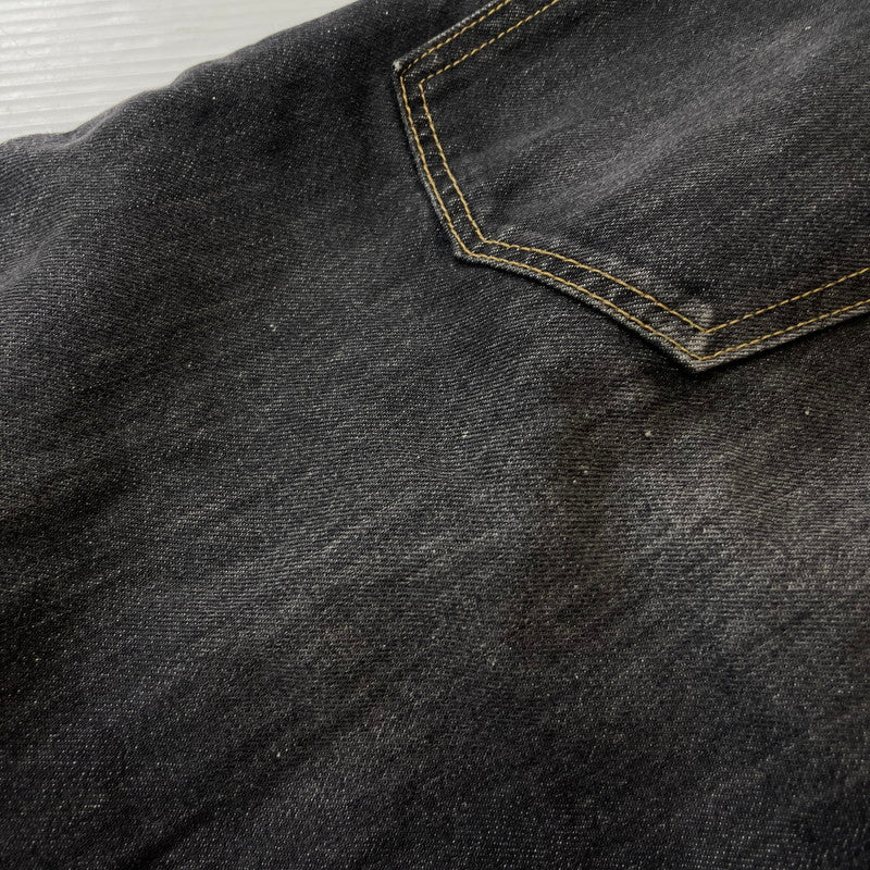 【中古品】【メンズ】 DOUBLET ダブレット CHAOS EMBROIDERY HEMP DENIM PANTS 20SS13PT121 カオス エンブロイダリー ヘンプ デニムパンツ ボトムス 151-261027-yo-14-teih サイズ：M カラー：ブラック 万代Net店