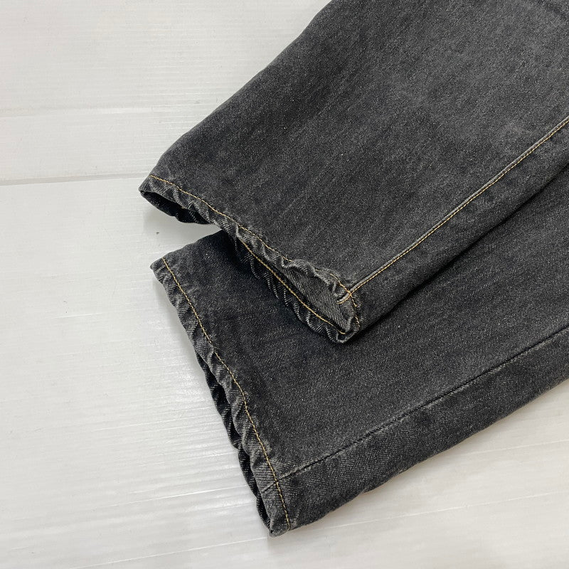 【中古品】【メンズ】 DOUBLET ダブレット CHAOS EMBROIDERY HEMP DENIM PANTS 20SS13PT121 カオス エンブロイダリー ヘンプ デニムパンツ ボトムス 151-261027-yo-14-teih サイズ：M カラー：ブラック 万代Net店