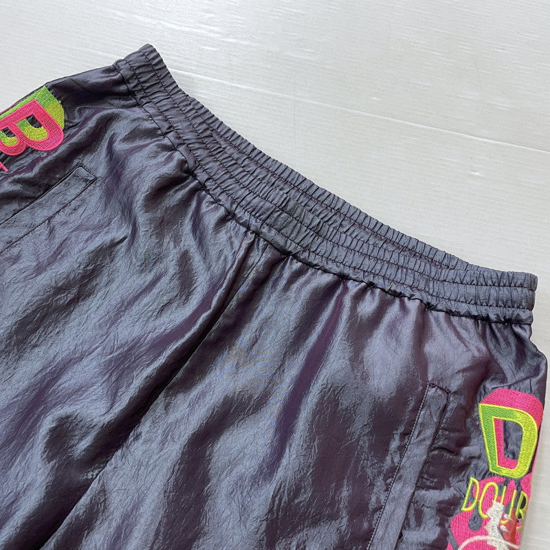【中古品】【メンズ】 DOUBLET ダブレット 19SS CHAOS EMBROIDERY CHAMBRAY PANTS 19SS09PT94 カオス エンブロイダリー シャンブレー パンツ ボトムス 151-261027-yo-15-teih サイズ：M カラー：パープル 万代Net店