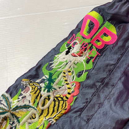 【中古品】【メンズ】 DOUBLET ダブレット 19SS CHAOS EMBROIDERY CHAMBRAY PANTS 19SS09PT94 カオス エンブロイダリー シャンブレー パンツ ボトムス 151-261027-yo-15-teih サイズ：M カラー：パープル 万代Net店