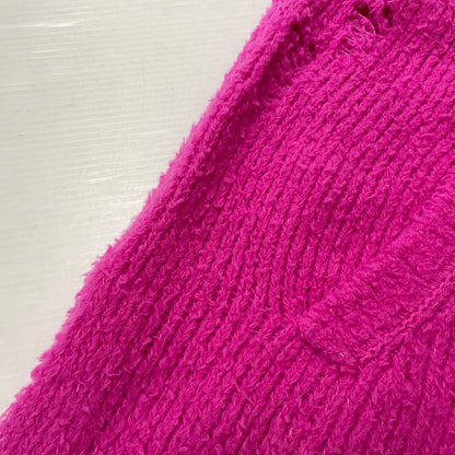 【中古品】【メンズ】 DOUBLET ダブレット 23AW FLEECE KNIT VEST 23AW55KN135 フリース ニットベスト ライトアウター 140-261027-yo-01-teih サイズ：S カラー：ネオンピンク 万代Net店