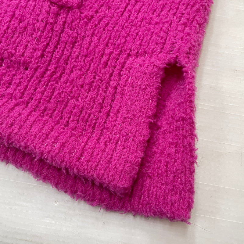 【中古品】【メンズ】 DOUBLET ダブレット 23AW FLEECE KNIT VEST 23AW55KN135 フリース ニットベスト ライトアウター 140-261027-yo-01-teih サイズ：S カラー：ネオンピンク 万代Net店