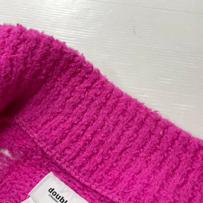 【中古品】【メンズ】 DOUBLET ダブレット 23AW FLEECE KNIT VEST 23AW55KN135 フリース ニットベスト ライトアウター 140-261027-yo-01-teih サイズ：S カラー：ネオンピンク 万代Net店