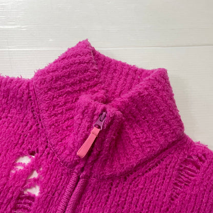【中古品】【メンズ】 DOUBLET ダブレット 23AW FLEECE KNIT VEST 23AW55KN135 フリース ニットベスト ライトアウター 140-261027-yo-01-teih サイズ：S カラー：ネオンピンク 万代Net店