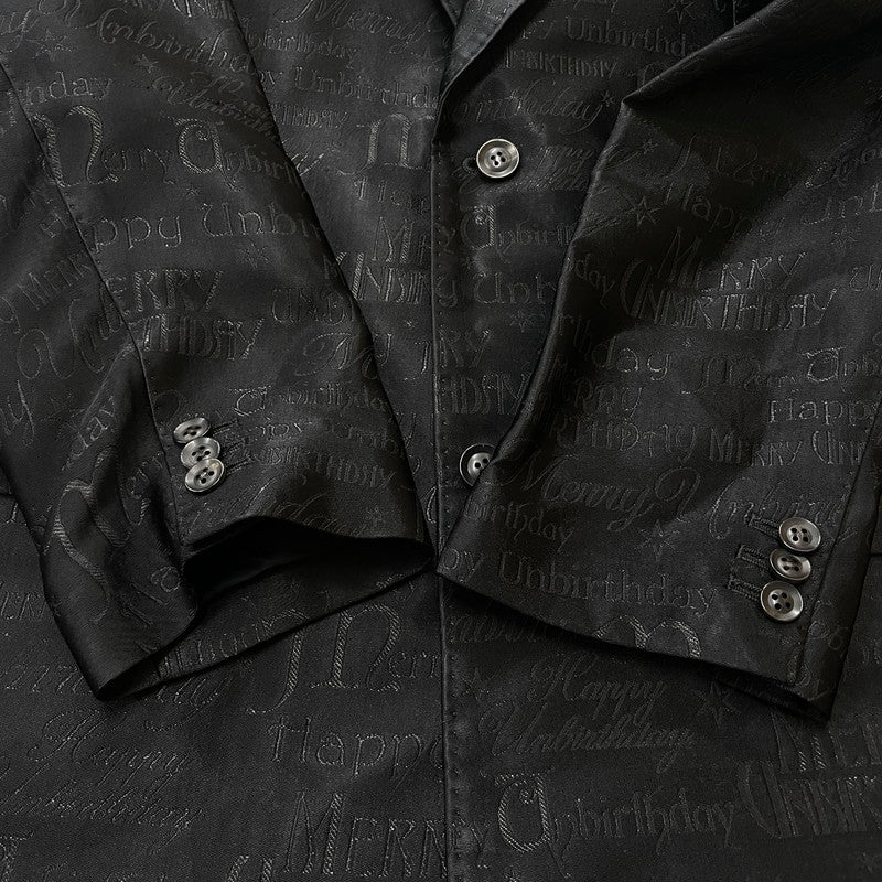 【中古品】【メンズ】 DOUBLET ダブレット GIFT BOX TAILORED JACKET 21SS01JK36 ギフトボックス テーラード ジャケット ライトアウター 140-261027-yo-07-teih サイズ：M カラー：ブラック 万代Net店