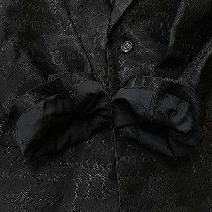 【中古品】【メンズ】 DOUBLET ダブレット GIFT BOX TAILORED JACKET 21SS01JK36 ギフトボックス テーラード ジャケット ライトアウター 140-261027-yo-07-teih サイズ：M カラー：ブラック 万代Net店
