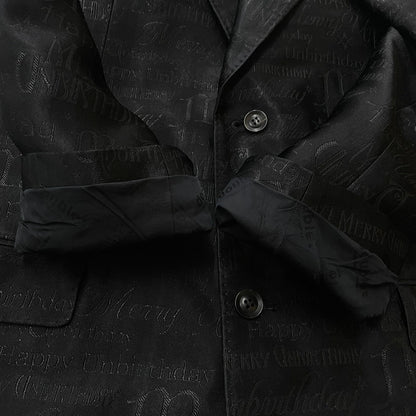 【中古品】【メンズ】 DOUBLET ダブレット GIFT BOX TAILORED JACKET 21SS01JK36 ギフトボックス テーラード ジャケット ライトアウター 140-261027-yo-07-teih サイズ：M カラー：ブラック 万代Net店
