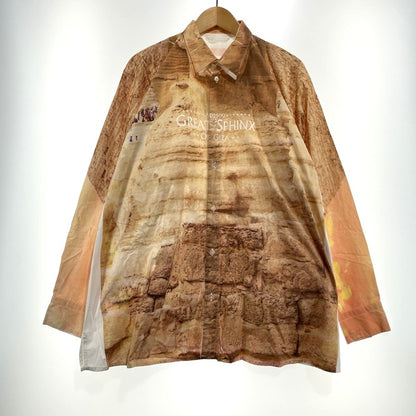 【中古品】【メンズ】 DOUBLET ダブレット 20SS FACEOUT TOURIST SHIRT 20SS19SH71 フェイスアウト ツーリスト シャツ 長袖 トップス 140-261027-yo-08-teih サイズ：M カラー：ブラウン/ホワイト 万代Net店