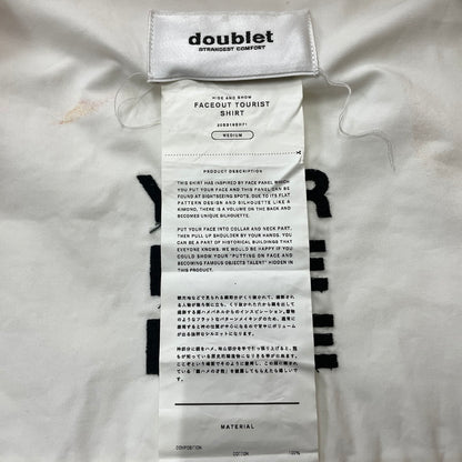 【中古品】【メンズ】 DOUBLET ダブレット 20SS FACEOUT TOURIST SHIRT 20SS19SH71 フェイスアウト ツーリスト シャツ 長袖 トップス 140-261027-yo-08-teih サイズ：M カラー：ブラウン/ホワイト 万代Net店