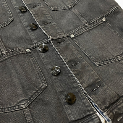 【中古品】【メンズ】 NAMACHEKO ナマチェコ 21AW BIKER DENIM VEST BLACK 2021年秋冬 バイカー デニム ベスト ブラック トップス 141-261027-sa-12-teih サイズ：L カラー：ブラック 万代Net店