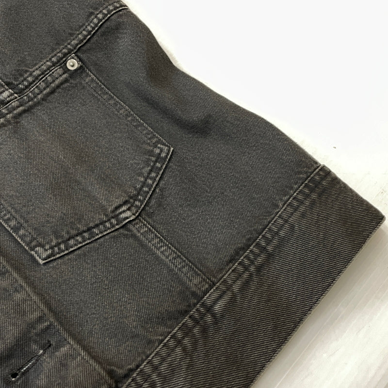 【中古品】【メンズ】 NAMACHEKO ナマチェコ 21AW BIKER DENIM VEST BLACK 2021年秋冬 バイカー デニム ベスト ブラック トップス 141-261027-sa-12-teih サイズ：L カラー：ブラック 万代Net店