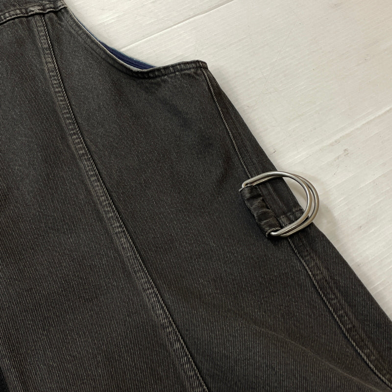 【中古品】【メンズ】 NAMACHEKO ナマチェコ 21AW BIKER DENIM VEST BLACK 2021年秋冬 バイカー デニム ベスト ブラック トップス 141-261027-sa-12-teih サイズ：L カラー：ブラック 万代Net店