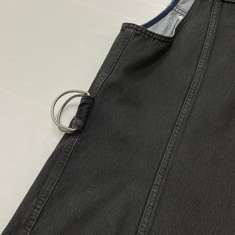 【中古品】【メンズ】 NAMACHEKO ナマチェコ 21AW BIKER DENIM VEST BLACK 2021年秋冬 バイカー デニム ベスト ブラック トップス 141-261027-sa-12-teih サイズ：L カラー：ブラック 万代Net店