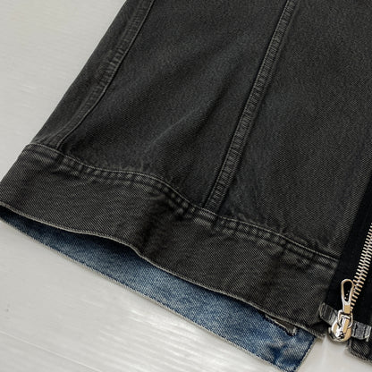 【中古品】【メンズ】 NAMACHEKO ナマチェコ 21AW BIKER DENIM VEST BLACK 2021年秋冬 バイカー デニム ベスト ブラック トップス 141-261027-sa-12-teih サイズ：L カラー：ブラック 万代Net店