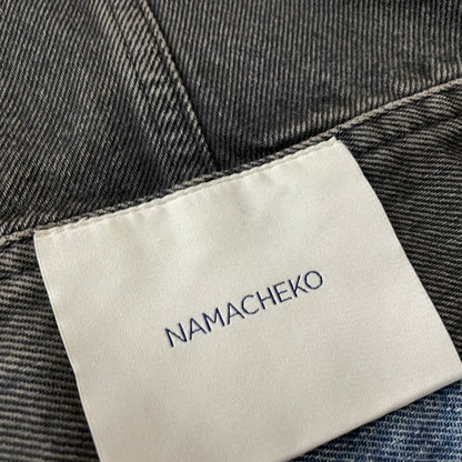【中古品】【メンズ】 NAMACHEKO ナマチェコ 21AW BIKER DENIM VEST BLACK 2021年秋冬 バイカー デニム ベスト ブラック トップス 141-261027-sa-12-teih サイズ：L カラー：ブラック 万代Net店
