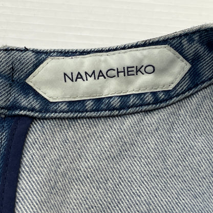 【中古品】【メンズ】 NAMACHEKO ナマチェコ 21AW BIKER DENIM VEST BLACK 2021年秋冬 バイカー デニム ベスト ブラック トップス 141-261027-sa-12-teih サイズ：L カラー：ブラック 万代Net店