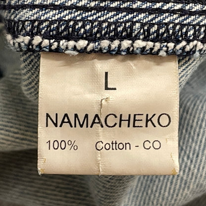 【中古品】【メンズ】 NAMACHEKO ナマチェコ 21AW BIKER DENIM VEST BLACK 2021年秋冬 バイカー デニム ベスト ブラック トップス 141-261027-sa-12-teih サイズ：L カラー：ブラック 万代Net店