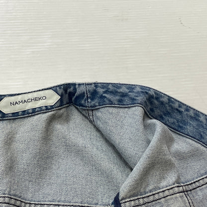 【中古品】【メンズ】 NAMACHEKO ナマチェコ 21AW BIKER DENIM VEST BLACK 2021年秋冬 バイカー デニム ベスト ブラック トップス 141-261027-sa-12-teih サイズ：L カラー：ブラック 万代Net店